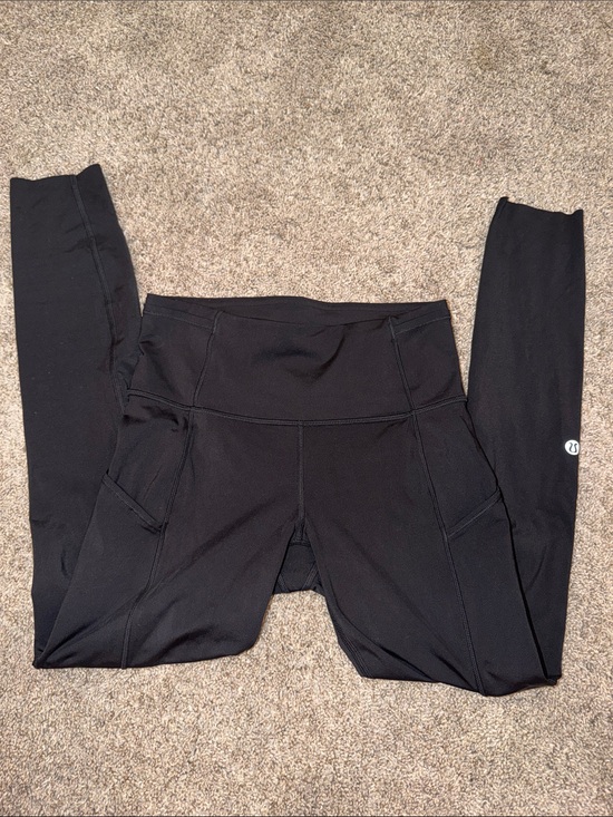 lululemon athletica Pants - Lululemon Fast and Free Leggings 25” size 6 Black